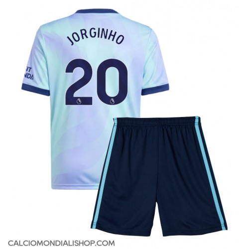 Maglie da calcio Arsenal Jorginho Frello #20 Terza Maglia Bambino 2024-25 Manica Corta (+ Pantaloni corti)